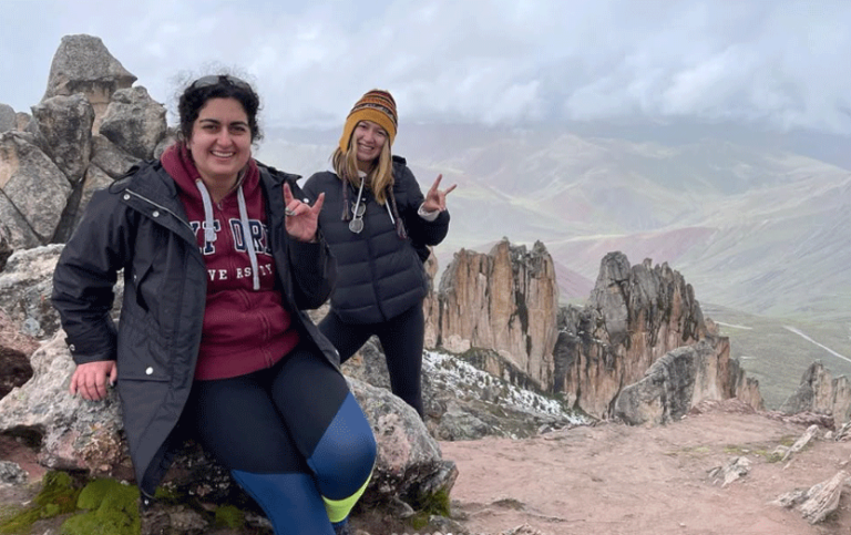 two women Hiking