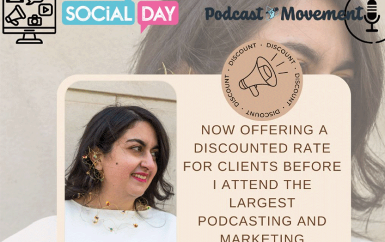 Social Day Podcast Movement flyer